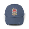 Stay Negative Unisex Distressed Cap - Trendy Skull Hat for Casual Wear