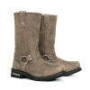 Motorcycle Boots - Men's Harness - Medium Width - Stone Wash Brown Leather - RCBTM1003-RC