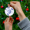 Ceramic Ornament – Star Circle Heart Snowflake - Decoration - Ghosts Brew - Donuts and Coffee