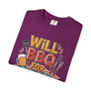 Unisex Garment-Dyed T-shirt - Comfort Colors 1717 - Will BBQ for Beer - Summer Barbecue - Funny