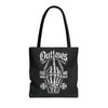 Tote Bag - Outlaws Skeleton Middle Finger - 'Fuck Around and Find Out' - Choice of Sizes