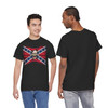 Confederate Flag - Angry Skull - Rebel - T-Shirt - Unisex Heavy Cotton Tee 2