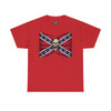 Confederate Flag - Angry Skull - Rebel - T-Shirt - Unisex Heavy Cotton Tee 2