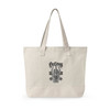 Canvas Tote Bag - 'Outlaws' Vintage Skull Zippered Tote