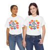 Be Kind to Animals - Flowers and Paw Prints - Choice of Light Colors - Retro - Unisex Heavy Cotton Tee