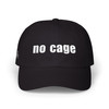 Dad Cap — 'no cage' - Embroidered Baseball Hat - Motorcycle on Side - Color Choice