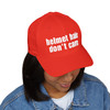 helmet hair don't care Embroidered Cap — Camo or Solid Colors - Motorcycle Hat
