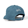 Embroidered Denim Hat - "not your back seat" - Motorcycle on Back - Blue or Black - Biker Cap