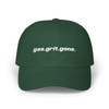 Mom or Dad Cap — 'gas. grit. gone.' - Embroidered Baseball Hat - Motorcycle - Biker - Color Choice