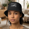 i.ride.my.own - Motorcycle in Motion - Embroidered Motorcycle Bucket Hat - Choice of Colors