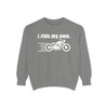 Motorcycle Sweatshirt — “i.ride.my.own.” - Motorcycle in Motion - Rider Crewneck