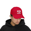 Dad Cap - 'Ride With the King' - Embroidered Baseball Hat - Cross and Wings - Biker - Color Choice