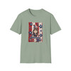 T-Shirt - America 250 - Patchwork Pit Bull Dog - Biker Ride Tee