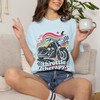 Unisex Garment-Dyed T-shirt - Comfort Colors 1717 - Throttle Therapy Motorcycle Ride