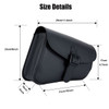 Swing Arm Bags - PVC - Left and Right - Pair - Black - Motorcycle Storage - C-SAB902-PR-DL