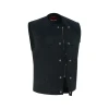Black Denim Motorcycle Vest - Men's - Up To 12XL - Nightcore - RM981BK-RC