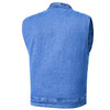 Blue Denim Motorcycle Vest - Men's - Up To 12XL - RM989BU-RC