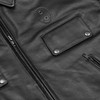 Leather Motorcycle Jacket - Men's - Dark Rebel - Up To 5XL - Gun Pockets - RAWCOPE-RC