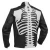 Leather Motorcycle Jacket - Men's - Skull Sprint - Up To 6XL - Gun Pockets - DEADBONE-RC