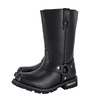 Motorcycle Boots - Men's Harness - Black - Side Zip - BTM8006-DL