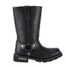 Motorcycle Boots - Men's Harness - Black - Side Zip - BTM8006-DL