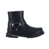 Motorcycle Boots - Men's Low Harness - Black - Side Zip - Average Width - BTM8010-DL