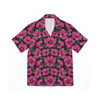 Pink Hibiscus Hawaiian Camp Shirt - Men’s Floral Pattern Beach or Hawaiian Shirt