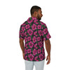 Pink Hibiscus Hawaiian Camp Shirt - Men’s Floral Pattern Beach or Hawaiian Shirt