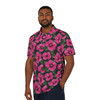 Pink Hibiscus Print Pattern - Polo Shirt - Unisex