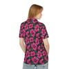 Pink Hibiscus Print Pattern - Polo Shirt - Unisex
