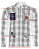 Flannel Motorcycle Shirt - Men's - Armored - Alpha Check - Gun Pockets - Up To Size 5XL - Blue White Maroon Plaid - RC4673-RC