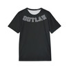 Outlaw Wearz Lawless Skull Sports Jersey T-Shirt - Men's Black Graphic Athletic Tee