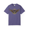Garment-Dyed T-shirt - Comfort Colors 1717 - 'Live Hard Ride Free' - Skull with Wings - Choice of Colors.