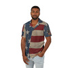 America 1776-2026 Hawaiian Camp Shirt - Men’s Red White Blue Patriotic - Beach Apparel