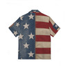 America 1776-2026 Hawaiian Camp Shirt - Men’s Red White Blue Patriotic - Beach Apparel