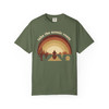 Garment-Dyed T-shirt - Comfort Colors 1717 - 'Take the Scenic Route' - Motorcycle Sunset - Choice of Colors