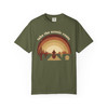 Garment-Dyed T-shirt - Comfort Colors 1717 - 'Take the Scenic Route' - Motorcycle Sunset - Choice of Colors