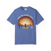 Garment-Dyed T-shirt - Comfort Colors 1717 - 'Take the Scenic Route' - Motorcycle Sunset - Choice of Colors