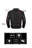 Motorcycle Racer Jacket - Men's - Textile with Reflectors - T-MJ444-MX-DL