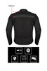 Mesh Textile Motorcycle Jacket - Men's - Black - Removeable Armor - Up To 4XL - T-MJ441-DL