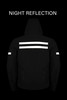 Leather with Mesh Motorcycle Jacket - Men's - Black - Removeable Armor - Hoodie - Up To 4XL - T-MJ443-DL
