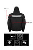 Leather with Mesh Motorcycle Jacket - Men's - Black - Removeable Armor - Hoodie - Up To 4XL - T-MJ443-DL