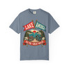 Garment-Dyed T-shirt - Comfort Colors 1717 - 'Lake America' - Motorcycle - Choice of Colors