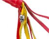 Get Back Whip - 42 Inches -  Yellow and Red Leather - GBW15-11-DL