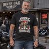 Sorry I'm Grouchy, I'm in My Terrible 60s - Skeleton Biker T-Shirt
