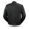 Defender - Men's Leather Scooter Jacket - SKU GRL-FIM293CHRZ-FM