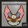 Eagle With American Flag Wings Patch - Vest Patches - PAT-B111-DL