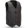 Gun Runner - Men's Leather Western Vest in Sizes Up To 8XL - Concealed Carry - SKU FMM611BSF-FM