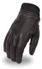 Leather Motorcycle Gloves - Men's - Reflective - Rain Insert - Shadow - FI158GEL-FM
