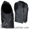 Leather Motorcycle Vest - Biker Kid's - Plain Sides - KD390-DL